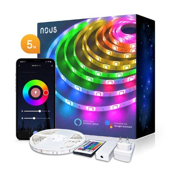 NOUS-P8 - Ampoule RGB WiFi compatible Tuya Smart Life (format GU10) 